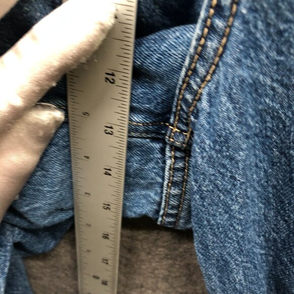 Old Navy Wow Mid Rise Baggy Wide Leg Jeans Womens 22 Blue Medium Wash - Picture 8 of 11